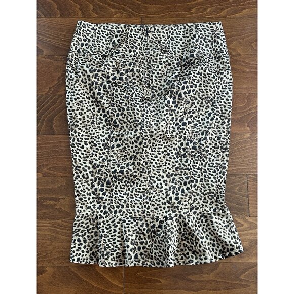 Torrid Retro Chic Leopard Print Slim Pencil Mermaid Skirt Retro NWT Sz 14 Zip - Picture 6 of 7